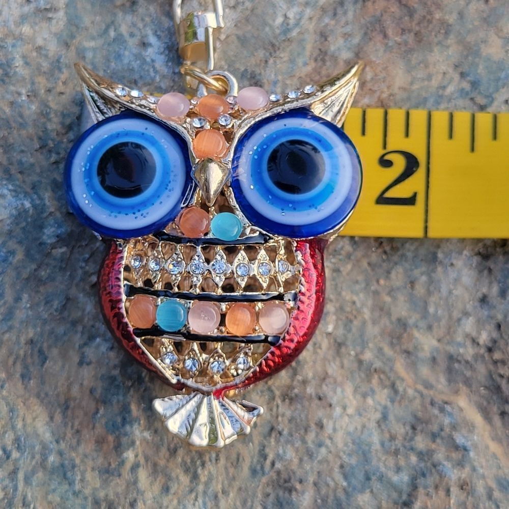 Crystal Owl Keychain - Picture 3 of 6
